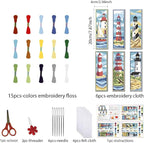 FREEBLOSS 6 Set Bookmark Cross Stitch Kits Cross Stitch Bookmark Kit - Image 2