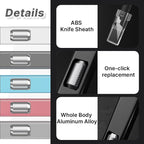 Precision Craft Knife Set – 10 Carbon Steel Blades, Hidden Blade Storage Handle - Image 8