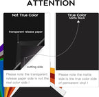 HTVRONT Matte Black Permanent Vinyl 12 Pack 12"x12" Compatible - Image 2