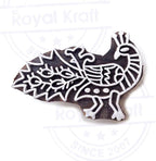 Royal Kraft Wooden Stamps DIY Fabric, Henna Printing Blocks THDtag052 - Image 3