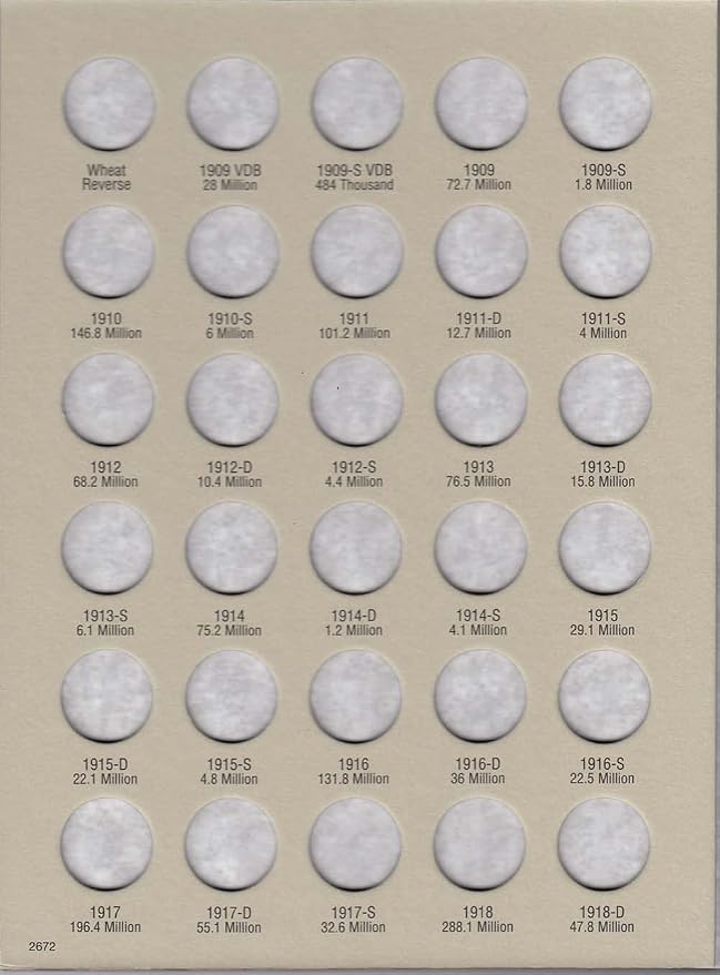 H.E. Harris & Co US Lincoln Cent Coin Folder 1909 – Date Four Volume Set #’s - Image 2