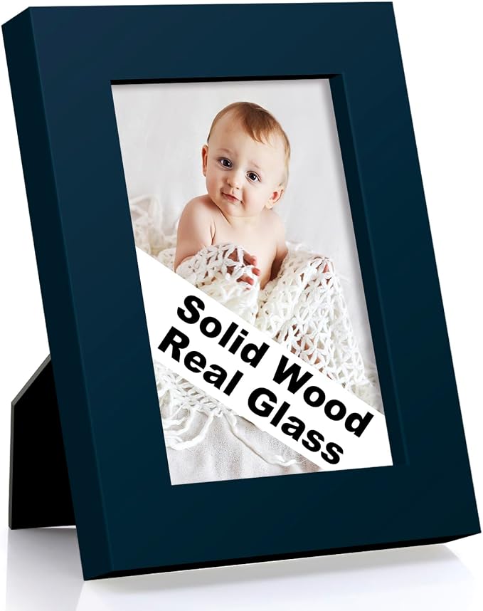 RPJC 3.5x5 inch Picture Frame Made of Solid Wood High Definition Glass by RPJC