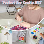 1100pcs Pony Beads, Hair Beads, Small Bulk Christmas Bracelet Bead, Cuentas - Image 4