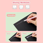 Scrapbook Quick Dry Glue Pen 6PCS Set, Crafting Color Spot Glue Pen Liquid Glue - Image 5