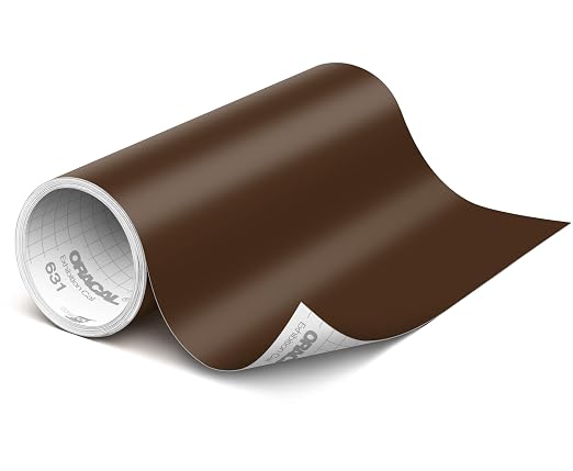 ORACAL 631 Matte Brown Vinyl Durable Roll Easy to Weed Permanent Adhesive Craft by Orafol
