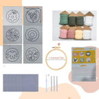 Avtytsda 6PCS Punch Needle Coaster Kit, Easy Punch Needle DIY Embroidery Set - Image 2