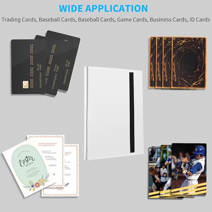Card Binder, Upgraded 9 Pockets Trading Card Collection Binder - Image 5