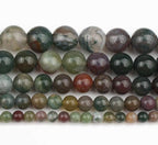 45pcs Round Loose Polish Indian Agate Beads - Image 7
