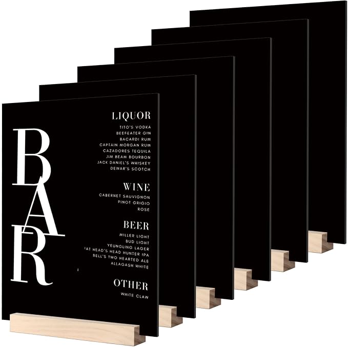 8x10 Inch Black Acrylic Sign by JINMURY