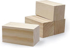 4 Inch Wood for Carving, Rectangular Wooden Blocks for DIY Carving, Large by WURONXIN