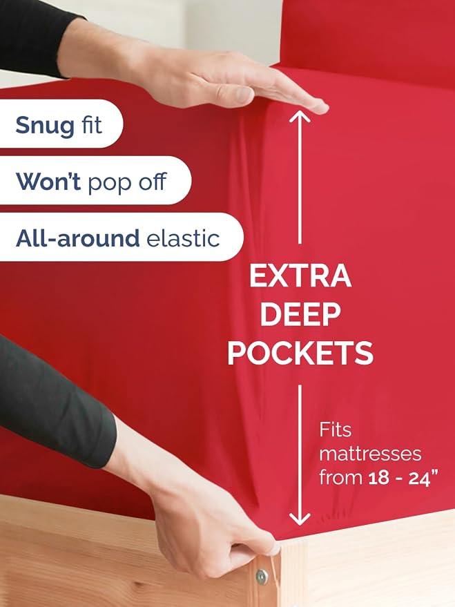 Extra Deep Split King Fitted Sheet - Image 2