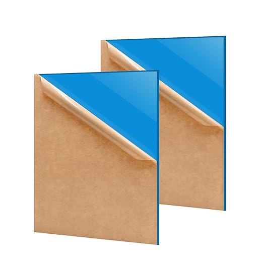 2 Pack 12'' x 16'' Opaque SkyBlue Acrylic Sheet, 3mm Thick Acrylic Plastic by Unknown