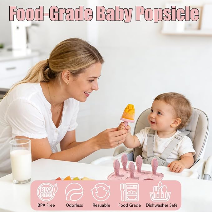 Silicone Baby Popsicle Molds for Teething Relief - Image 3