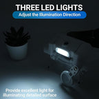 YOCTOSUN LED Headband Magnifier, Rechargeable Illuminated Magnifying Visor -1X - Image 6