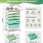 Goovilla Rolling Cart with Drawers, Utility Cart Organizer With 5 Removable - Image 2