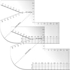 Copkim 2 Pack Boxed Bag Making Template Acrylic Template Patchwork Ruler Sewing by Copkim