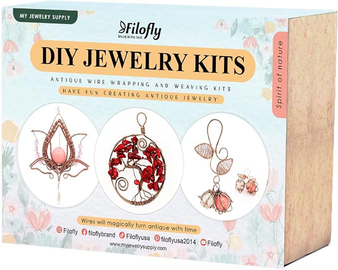 Filofly DIY Jewelry Kit 002, Spirit of Nature Make Your Own Wire Wrapping and by FILOFLY