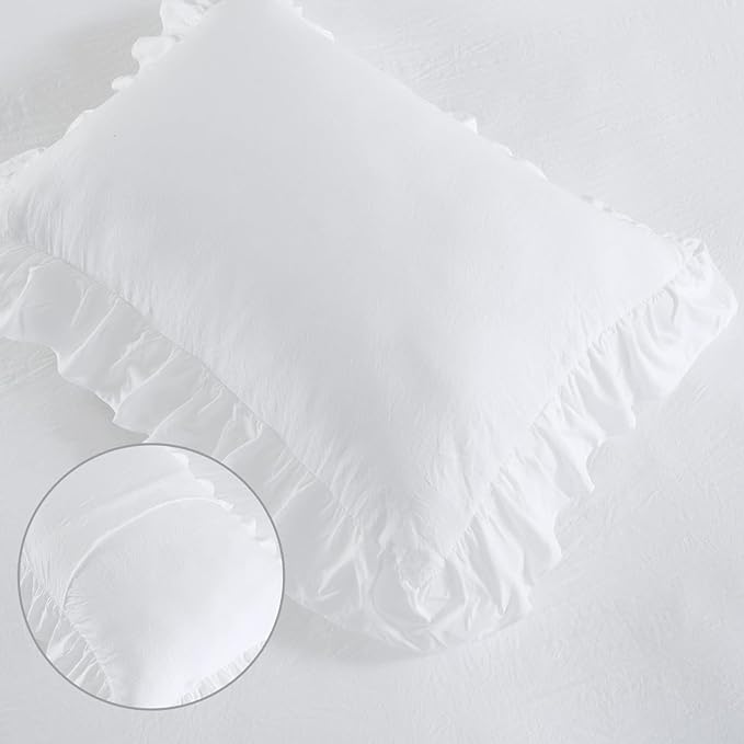 Ruffle Duvet Cover King Size, 104x90 in - Image 6