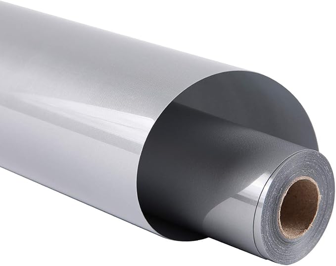 guangyintong Heat Transfer Vinyl Silver HTV Rolls, Glossy Surface HTV Vinyl by guangyintong