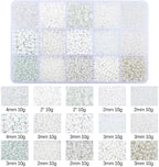 15 Grid White Glass Seed Bugle Tube Beads Kit - Image 3