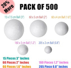 Bargain Paradise 500 Pack Ultimate Foam Balls Set – Large, Small Sizes - Image 2