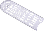 Geometric Drawing Ruler Accident Symbols Drawing Template Measuring - Image 5