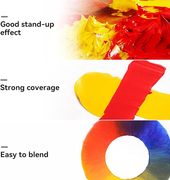 Paul Rubens Oil Paint, 20 Basic Colors*170 ml LargeTubes, Professional Oil - Image 3