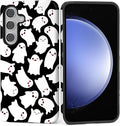Case for Samsung Galaxy S25 FE, Halloween Ghosts Bats Design Hybrid Dual by Kapadiy