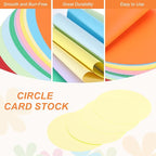 MECCANIXITY 24 Pcs Circle Card Stock, 2 Inch Round Cutouts Paper Thick - Image 3