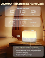 Sunrise Digital Alarm Clock for Bedroom: Wake-up Light, RGB Ambient Night Light - Image 6