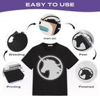 TUMIYA Heat Transfer Vinyl Reflective Black HTV Roll, Reflective HTV Vinyl - Image 4