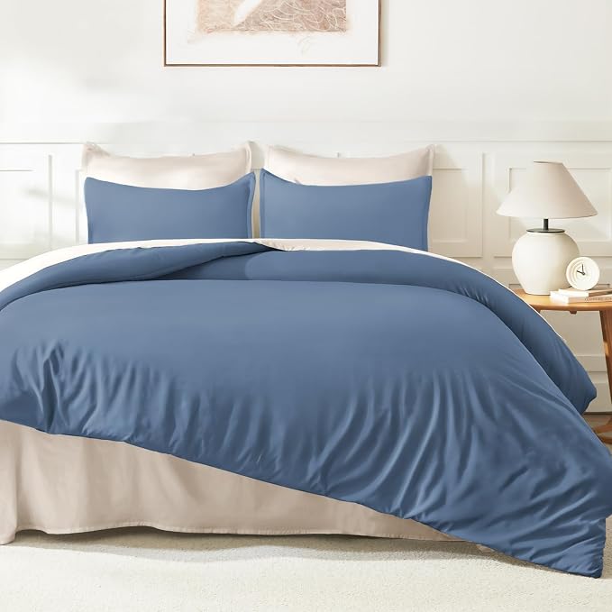 Litanika Twin XL Comforter Set Haze Blue, 2 Pieces Extra Long Dorm Bedding Sets - Image 6