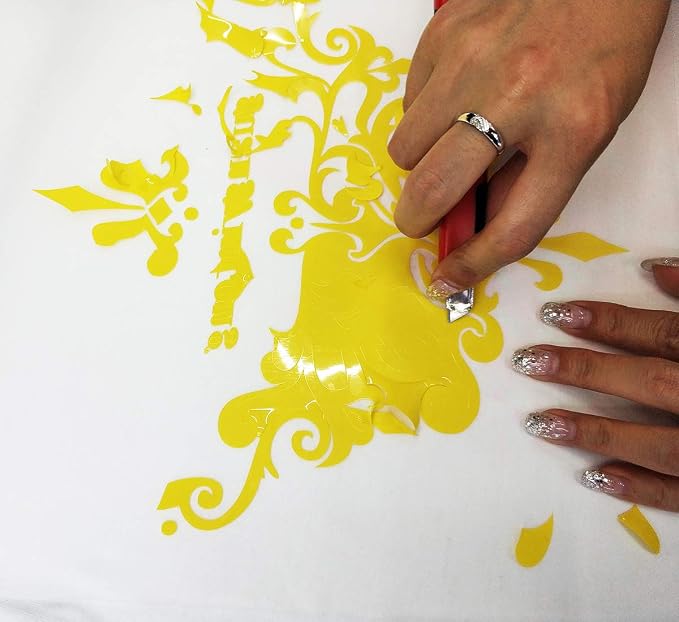 guangyintong Heat Transfer Vinyl Yellow HTV Rolls, Matte Surface Yellow Vinyl - Image 4