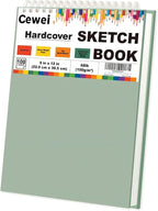 Cewei 9x12 Drawing Paper Pad, 100 Sheets, Spiral Bound Sketchbook, 68lb/100gsm - Image 8