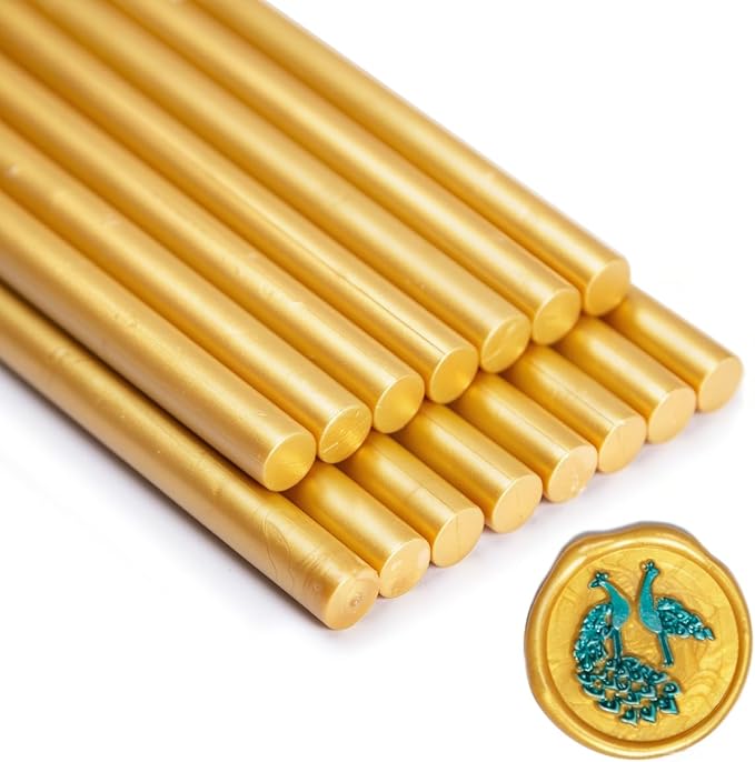 Wax Seal Stick, 15 Pieces Glue Gun Wax Seal Sticks by Zifospy
