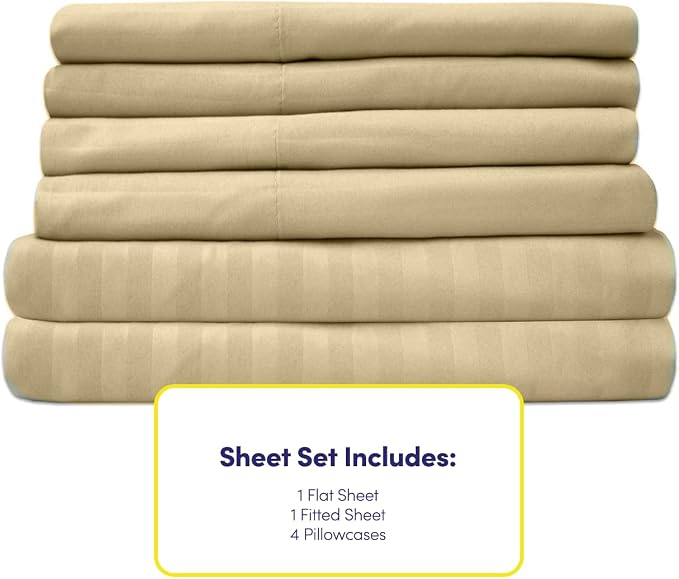 Dobby Stripe Queen Sheets - Image 4