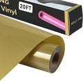 RENLITONG Soil Golden Iron on Vinyl 12Inch by 20ft Roll Heat Transfer Vinyl by RENLITONG