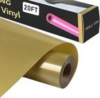 RENLITONG Soil Golden Iron on Vinyl 12Inch by 20ft Roll Heat Transfer Vinyl by RENLITONG