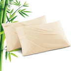 Pillowcases Standard Size 2 Pack, Cooling Viscose from Bamboo Pillow Cases by JamRest