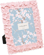 Laura Ashley 5x7 Pink Flower Textured Hand-Crafted Resin Picture Frame by Unknown