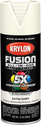 Krylon Fusion All-In-One Satin Spray Paint & Primer, Ivory by Krylon%C2%AE