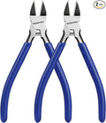 WORKPRO 2 Pack Wire Cutters, 6 Inch Precision Flush Cutters, Spring Loaded Side by WORKPRO