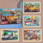 Puzzles for Kids Ages 4-6, 4 Packs 24 Piece Wooden Jigsaw Puzzle for Toddlers - Image 9