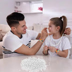 QPIXVB 1100PCS White Pony Beads, Friendship Bracelet Beads Kit, Bead - Image 7