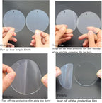 20pcs 3.5" Clear Acrylic Round Ornament Blanks - Image 7