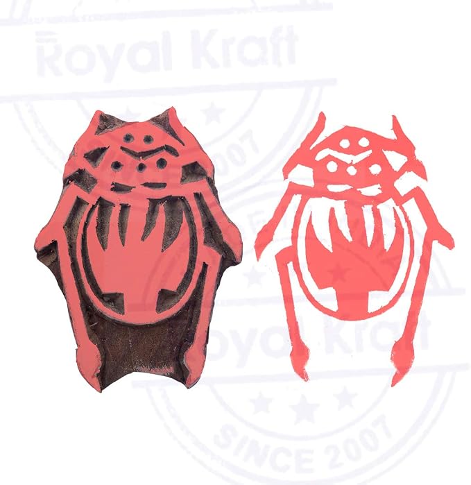 Royal Kraft Wooden Stamps DIY Fabric, Henna Printing Blocks THDtag073 - Image 4