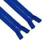 ANPURZII 2PCS #5 45 Inch Ocean Blue Separating Jacket Zippers by Unknown