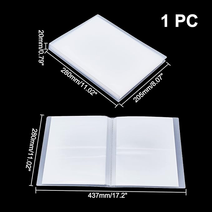 GLOBLELAND 80 Pockets Clear Stamps Storage Album Cut Dies Storage Bag Embossing - Image 2