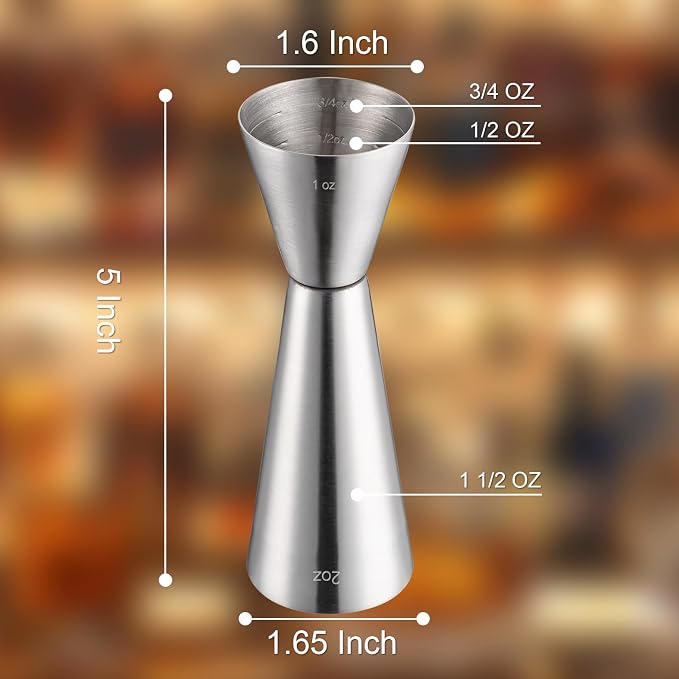 Briout Jigger for Bartending, Double Cocktail Jigger Japanese Premium 304 Food - Image 3