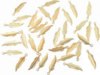ALIMITOPIA 100pcs Alloy Feather Charms Pendants Easter Angel Wing Feather by ALIMITOPIA